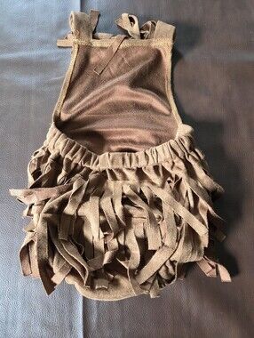 Brown Fringe Baby Girl One Piece
